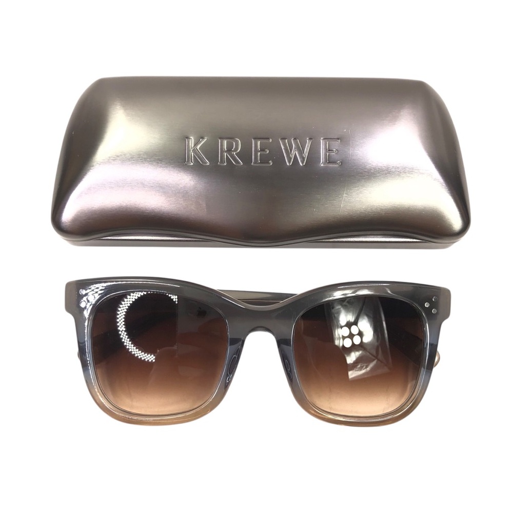 KREWE Adele Oolong Sunglasses with Metal Case Size 52-24 Brown Lens